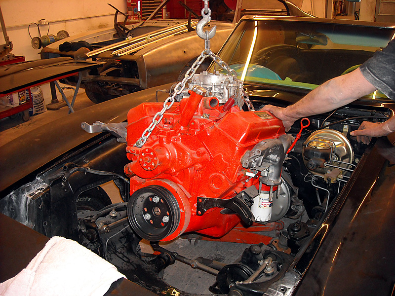 removing_327_engine