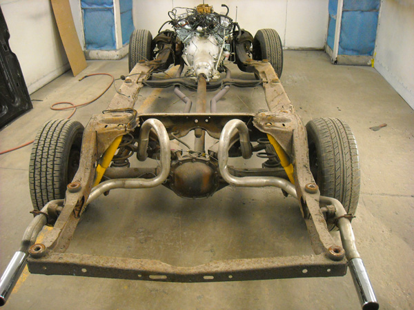 68_GTO_frame_assebly_removed_from_body_shell